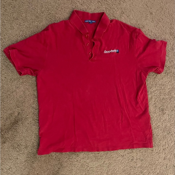 Goodwill Polo Shirts Size XL Mens Red Embroidered - Picture 1 of 6